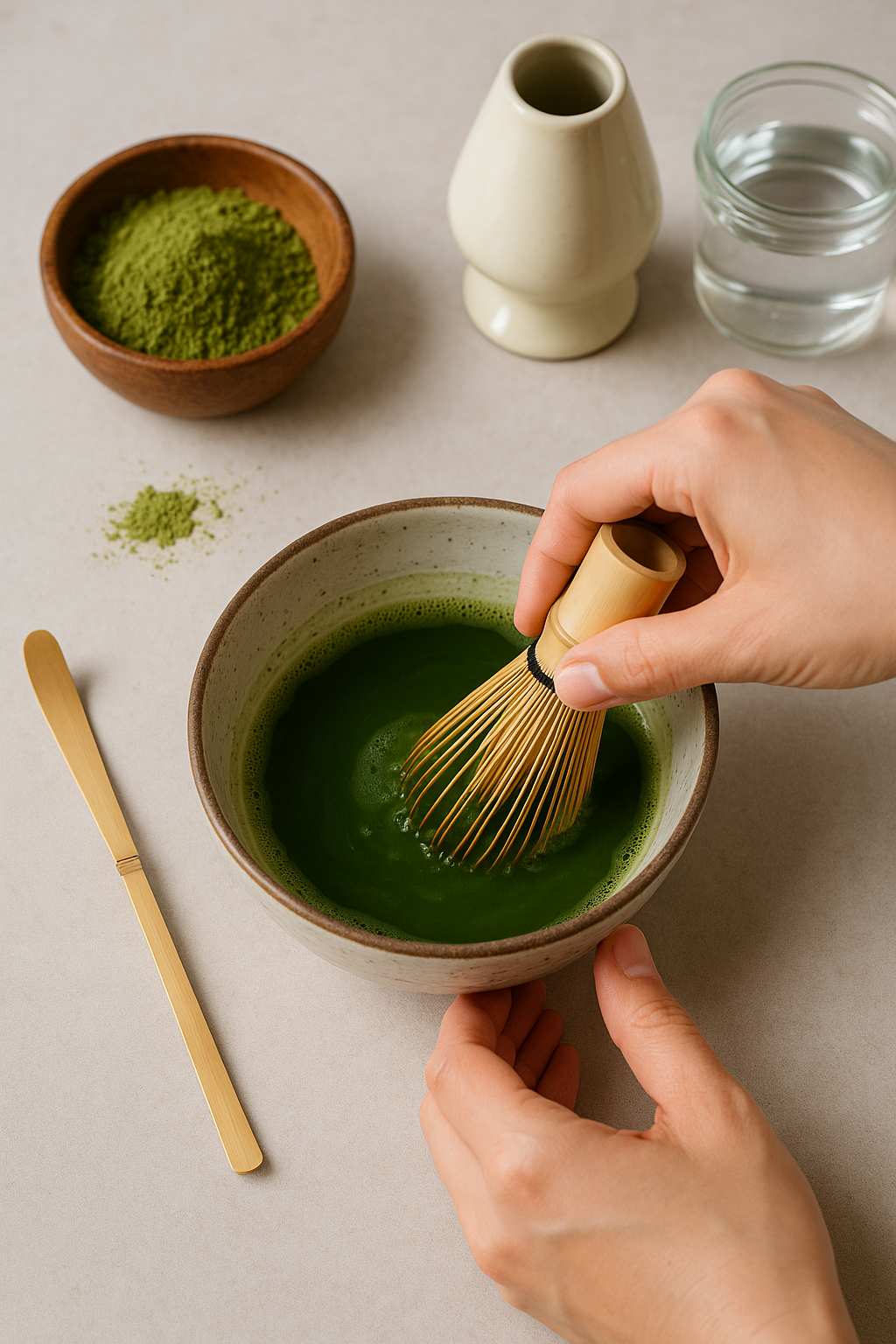 Matcha preparation steps