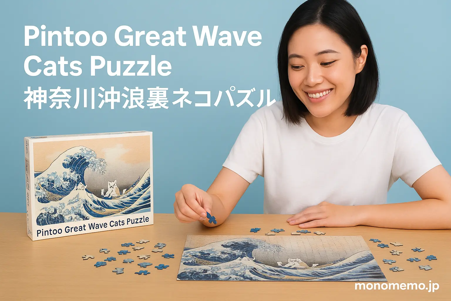 Pintoo Great Wave Cats Puzzle | 神奈川沖浪裏ネコパズル