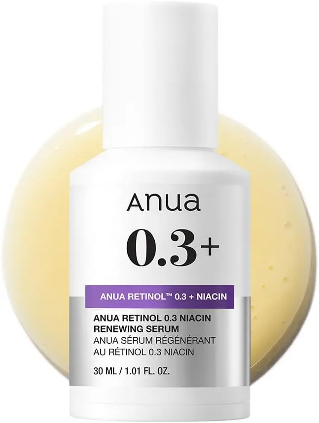 Anua Retinol 0.3% Serum – beginner-friendly pure retinol with panthenol