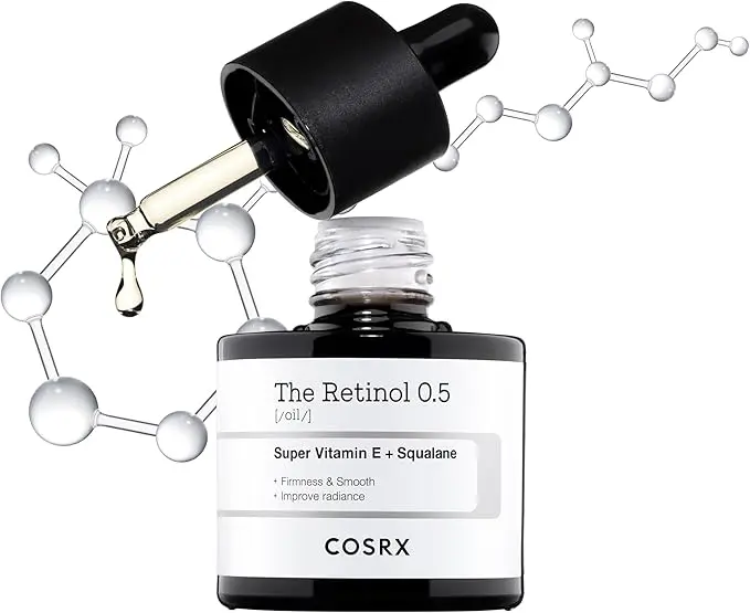 COSRX The Retinol 0.5 Oil – 0.5% retinol with squalane and vitamin E