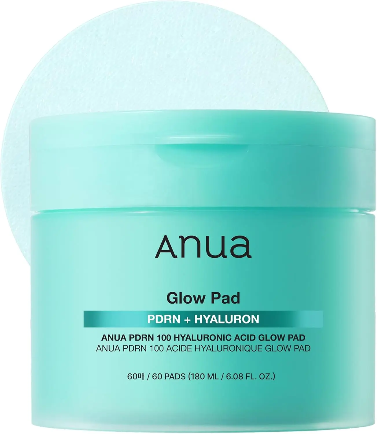 Anua PDRN 100 Hyaluronic Acid Glow Pad for hydration and glowing skin