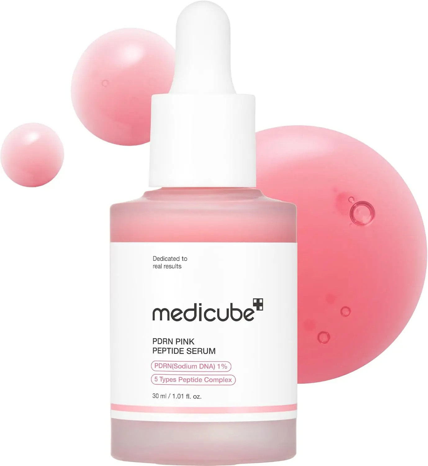 Medicube Ultra Light PDRN Pink Peptide Serum for lightweight hydration before makeup
